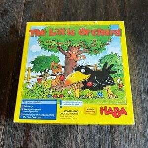 The Little Orchard Game Cooperative Memory and Color Die Wooden Raven & Cherries